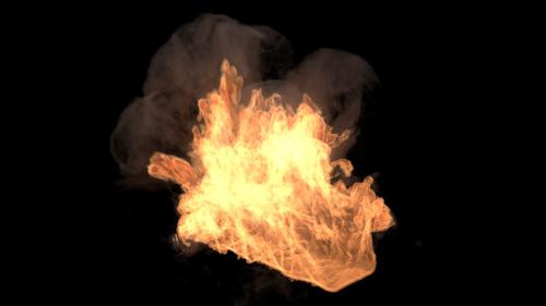 Realistic fire simulation preview image